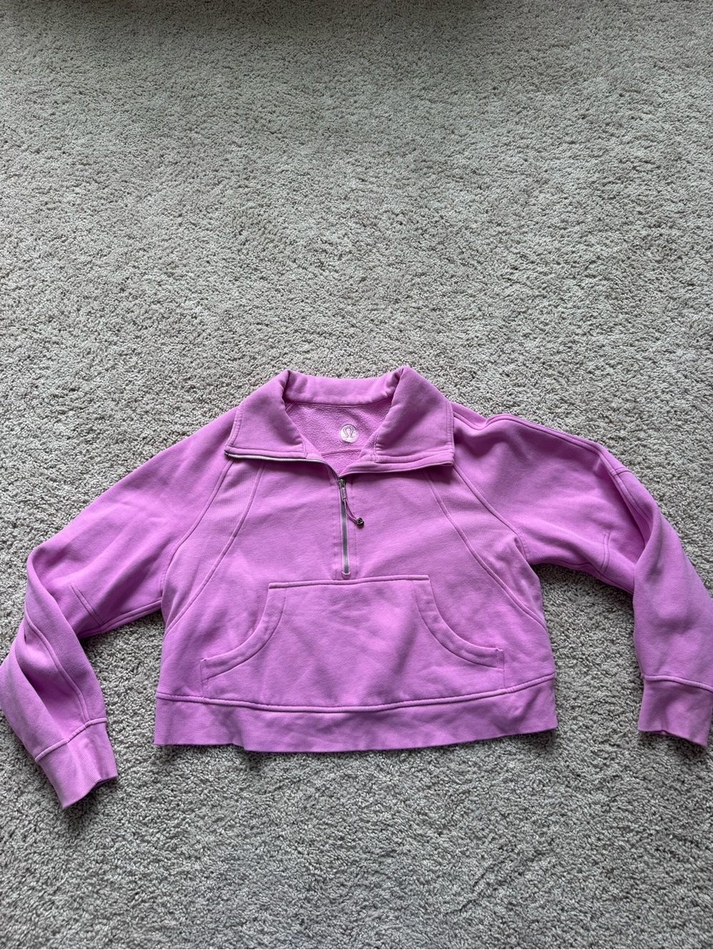 lululemon athletica Lilac Quarter-Zip Cropped Pullover